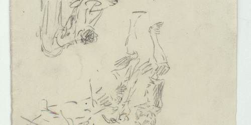 image for: Marià Fortuny - Croquis de figures del segle XVIII - Cap a 1867-1872