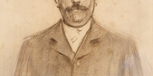 image for: Ramon Casas - Retrat de Raimon Casellas - Cap a 1897-1899
