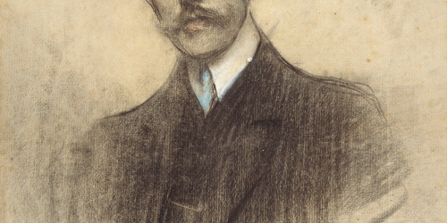 image for: Ramon Casas - Retrat d&#039;Eduard Calvet - Cap a 1906-1907