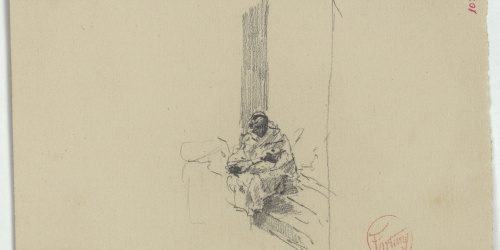 image for: Marià Fortuny - Músic marroquí (anvers) / Creus llatines (revers) - Cap a 1860-1862