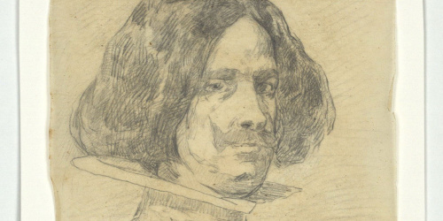 image for: Marià Fortuny - Calc per al gravat «Retrat de Velázquez» - Cap a 1873