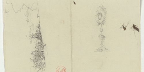 image for: Marià Fortuny - Custòdia i croquis inconcret - Cap a 1867-1872