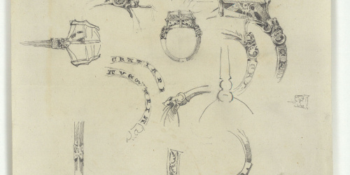 image for: Marià Fortuny - Detalls d&#039;un anell - Cap a 1867-1872