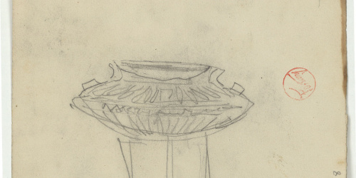image for: Marià Fortuny - Vas (anvers) / Croquis inconcret (revers) - Cap a 1870-1872