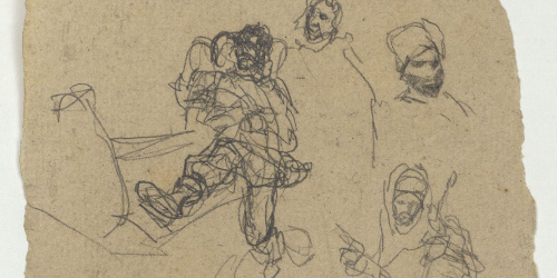 image for: Marià Fortuny - Estudi per al quadre «Músics marroquins» - Cap a 1870-1872