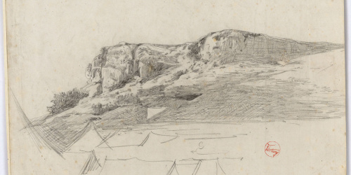 image for: Marià Fortuny - Paisatge marroquí amb campament - Cap a 1860-1862