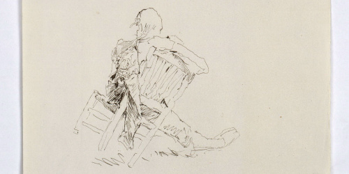 image for: Marià Fortuny - Estudi per al quadre «Dinar a l&#039;Alhambra» - Cap a 1872