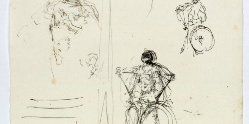 image for: Marià Fortuny - Croquis de figures masculines - Cap a 1867-1872