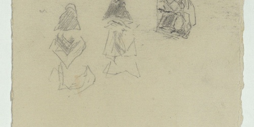 image for: Marià Fortuny - Esbós de figures femenines - Cap a 1867-1872