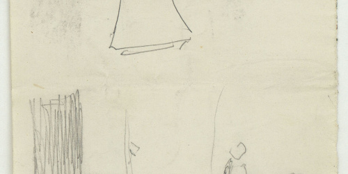 image for: Marià Fortuny - Tetera i escena amb figura i ruc - Cap a 1867-1872