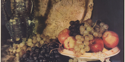 image for: Josep Maria Casals i Ariet - Natura morta amb safata, gerra de vidre i fruita - No datat