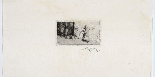 image for: Marià Fortuny - Une rue de Séville (Un carrer de Sevilla) - Cap a 1868-1873