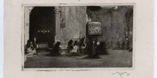 image for: Marià Fortuny - Interior de l&#039;església de Sant Josep - Cap a 1868