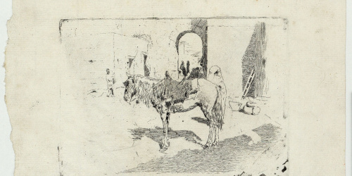 image for: Marià Fortuny - Cavall marroquí - Cap a 1873-1874