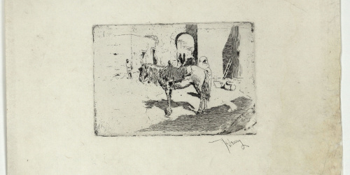 image for: Marià Fortuny - Cavall marroquí - Cap a 1873-1874