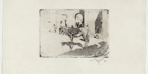 image for: Marià Fortuny - Cavall marroquí - Cap a 1873-1874