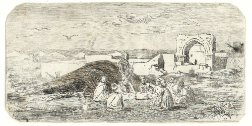 image for: Marià Fortuny - Marroquins al desert - Cap a 1860-1862