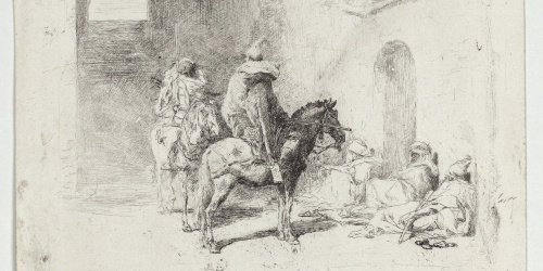 image for: Marià Fortuny - Guàrdia de la qasba a Tetuan - Cap a 1861