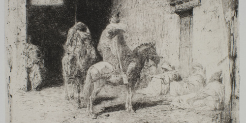 image for: Marià Fortuny - Guàrdia de la qasba a Tetuan - Cap a 1861