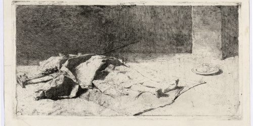 image for: Marià Fortuny - Cabilenc mort - 1867