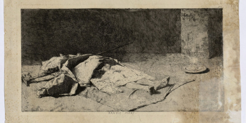image for: Marià Fortuny - Kabyle mort (Cabilenc mort) - 1867