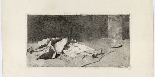image for: Marià Fortuny - Cabilenc mort - 1867