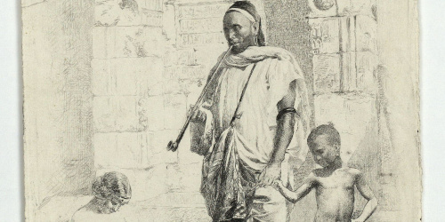 image for: Marià Fortuny - Família marroquina - 1862