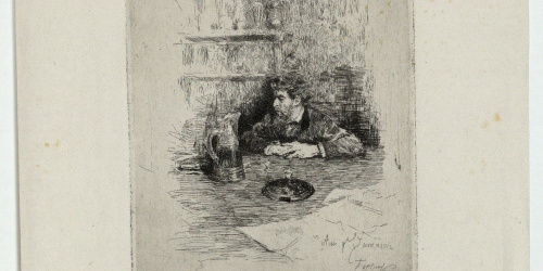 image for: Marià Fortuny - Retrat d'Eduardo Zamacois - Cap a 1869