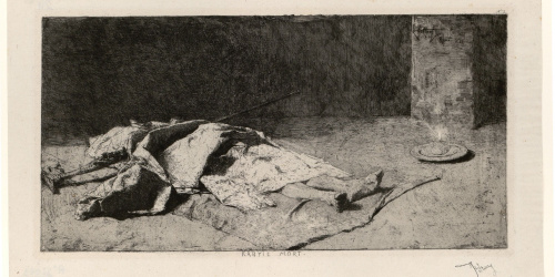 image for: Marià Fortuny - Kabyle mort (Cabilenc mort) - 1867