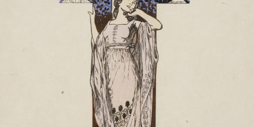image for: Alexandre de Riquer - Ex-libris Dr. Rudolf Neumann - 1904