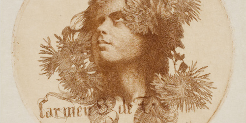 image for: Alexandre de Riquer - Ex-libris Carmen S. de F. - 1903