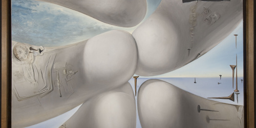 image for: Salvador Dalí - Deessa repenjant-se al seu colze / Verge formada per cinc banyes de rinoceront - 1960