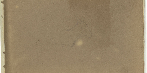 image for: Marià Fortuny - Cap de cavall (anvers) / Home agenollat davant d'un altar (revers) - Cap a 1866-1872