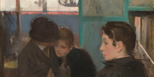 image for: Ramon Casas - Interior del Moulin de la Galette - Cap a 1890-1891
