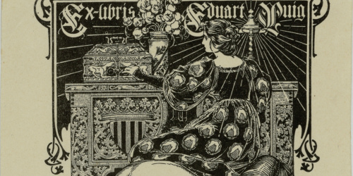 image for: Josep Triadó - Ex-libris Eduart Puig - Cap a 1902