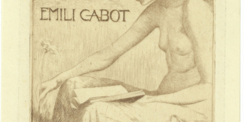 image for: Alexandre de Riquer - Ex-libris Emili Cabot - 1903