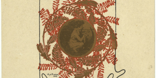 image for: Alexandre de Riquer - Ex-libris J. Thomas - 1902