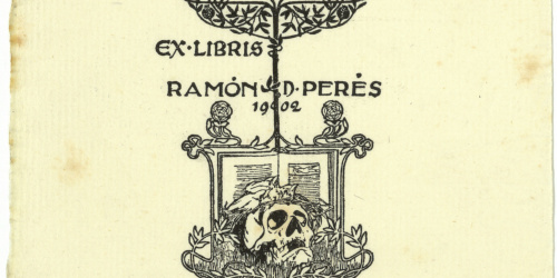 image for: Alexandre de Riquer - Ex-libris Ramón D. Perés - 1902