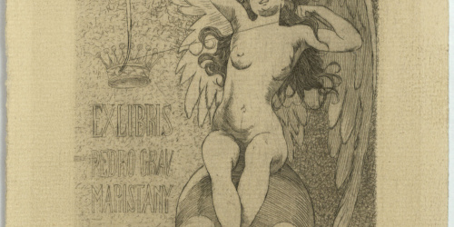 image for: Alexandre de Riquer - Ex-libris Pedro Grau Maristany - 1911 [?]