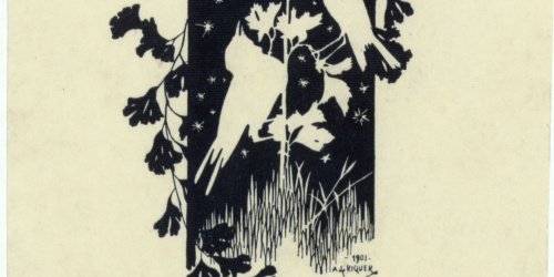 image for: Alexandre de Riquer - Ex-libris Joan Llongueras - 1901
