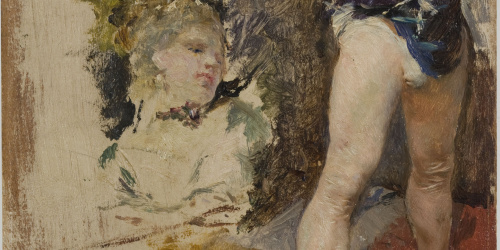 image for: Marià Fortuny - Estudi per al quadre «El jardí dels poetes» - Cap a 1871-1873