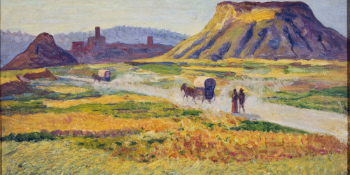 image for: Darío de Regoyos - Carretera de Tona - 1912