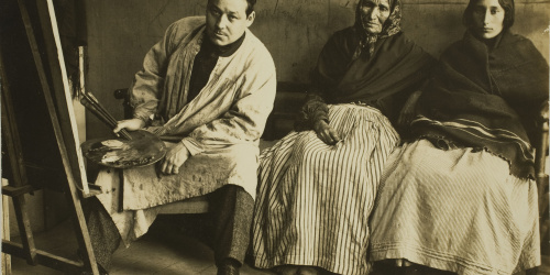 image for: Francesc Serra Dimas - Retrat del pintor Isidre Nonell al seu taller - 1904