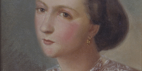 image for: Marià Fortuny - Retrat de Flora Esteve i Nadal - Barcelona, 1856