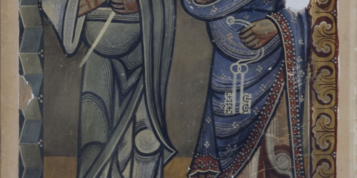 image for: Joan Vallhonrat - Reproducció de les pintures de l&#039;absis de Sant Pere de la Seu d&#039;Urgell. Sant Andreu i sant Pere - 1908