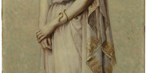 image for: Francesc Masriera - Retrat de Camil·la Fabra amb indumentària grega - 1888