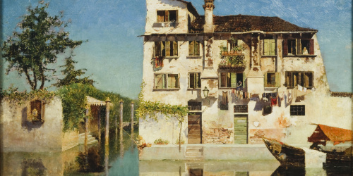 Joan Llimona - Carrer Dellaba (Venècia) - 1883 image for: Joan Llimona - Carrer Dellaba (Venècia) - 1883