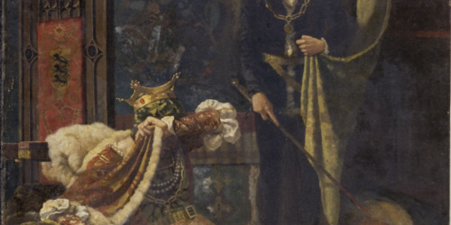 Joan Llimona - Mort del rei Claudi (episodi de «Hamlet») - 1881 image for: Joan Llimona - Mort del rei Claudi (episodi de «Hamlet») - 1881