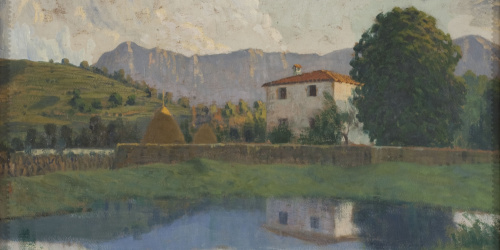 image for: Joan Llimona - Paisatge d&#039;Olot - Cap a 1916