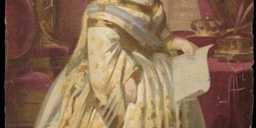 Claudi Lorenzale - Esbós per a un retrat de la reina Isabel II - Cap a 1860-1868 image for: Claudi Lorenzale - Esbós per a un retrat de la reina Isabel II - Cap a 1860-1868